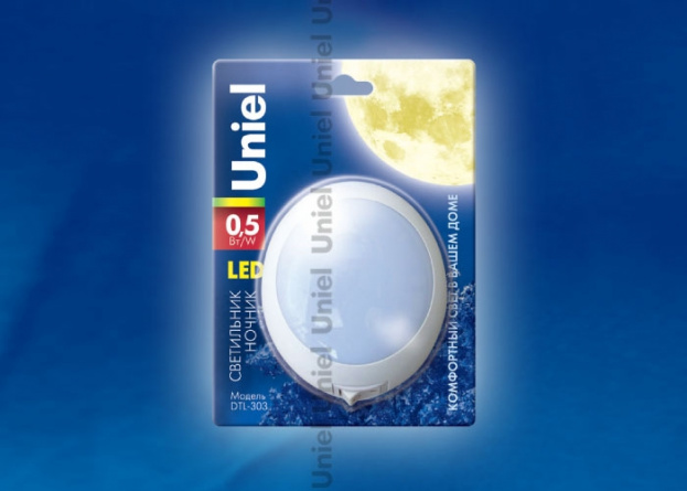 Ночник  DTL-303-Круг/White/3Led/0,5W фото 1