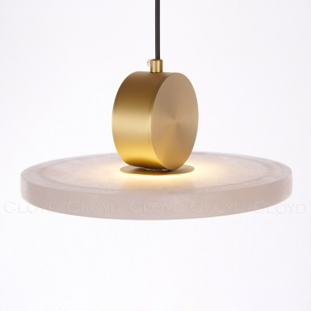 Подвесные светильники Cloyd PILAT-C P1 / Ø25 см - алебастр - латунь (арт.11199) фото 2