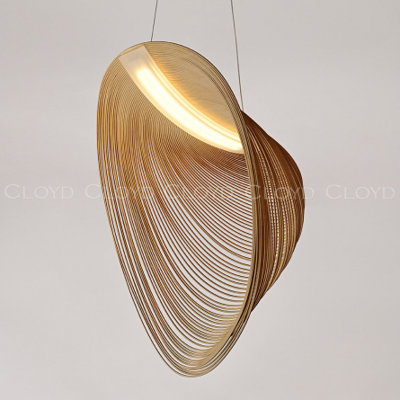 Подвесные светильники Cloyd FUETE P1 / выс. 45 см - дерево - белый (арт.11414) фото 5