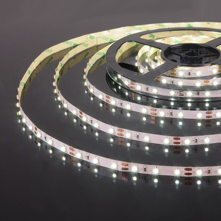 Светодиодная лента  Лента светодиодная 12V 4,8W 60Led 2835 IP20 холодный белый, 5м фото 1