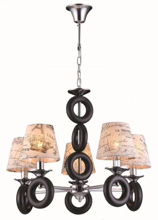 Подвесная люстра 11442 11442/5C CHROME, WENGE фото 1
