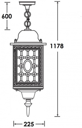 Уличный светильник подвесной  64805L R cover фото 4
