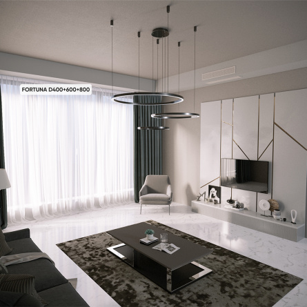 Люстра Crystal Lux FORTUNA SP123W LED BLACK фото 13