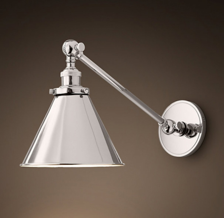 Бра 20TH C Library Single Sconce silver фото 1