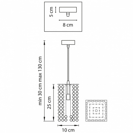 Подвесной светильник CRISTALLO 795422 фото 2