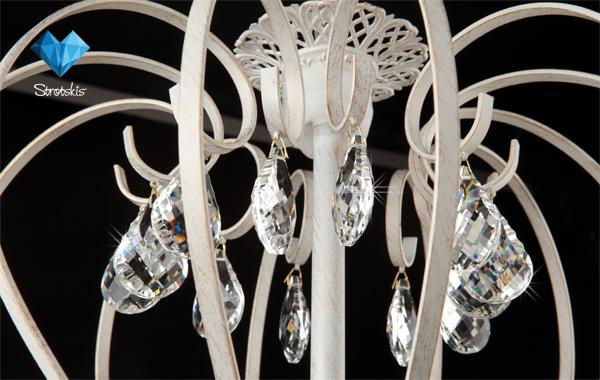 Подвесная люстра Alda 3305/12 белый с золотом фото 2