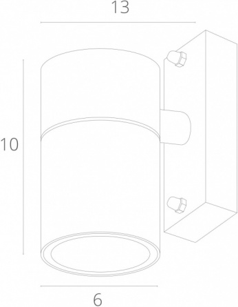 Архитектурная подсветка Mistero A3302AL-1GY фото 2