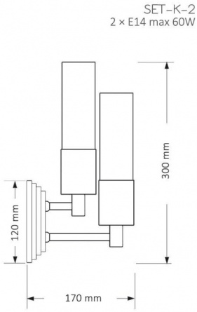 Бра SETI SET-K-2(N) фото 2