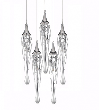 Подвесной светильник Goddess Tears P68009L-5/R chrome фото 1