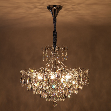 Подвесная люстра Crystal 10080/6 хром фото 3