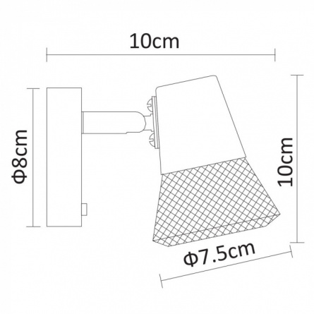 Спот Grid A9268AP-1WH фото 2