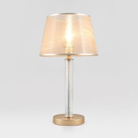 Интерьерная настольная лампа Alcamo 01075/1 перламутровое золото фото 1
