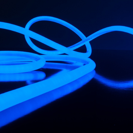 Гибкий неон  Гибкий неон 220V 9,6W 144Led 2835 IP67 круглый синий, 50 м фото 2