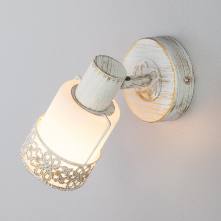 Спот Silvia 20025/1 белый с золотом фото 2