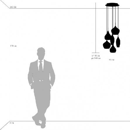 Подвесной светильник Pentola 803061 фото 3