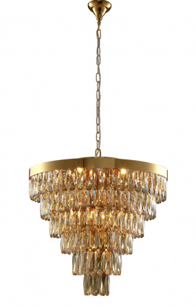 Люстра Crystal Lux ABIGAIL SP-PL15 D620 GOLD/AMBER фото 3