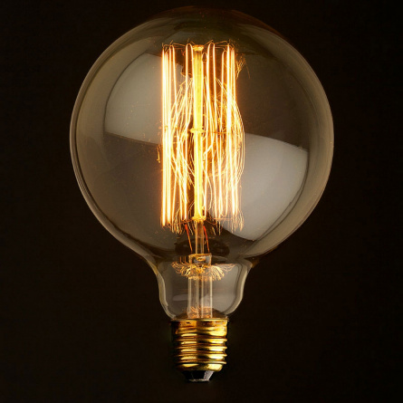 Ретро лампочка накаливания Эдисона G125 G12540 фото 1