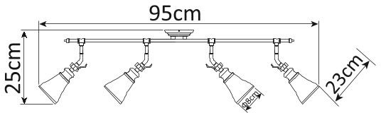 Спот Vento A9231PL-4AB фото 2