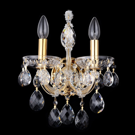 Бра Crystal Lux ISABEL AP2 GOLD/TRANSPARENT фото 1