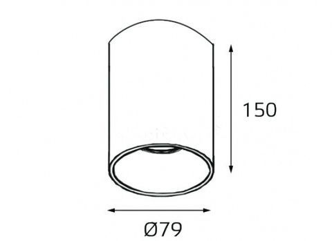 Точечный светильник Il202 202511-11 black фото 2