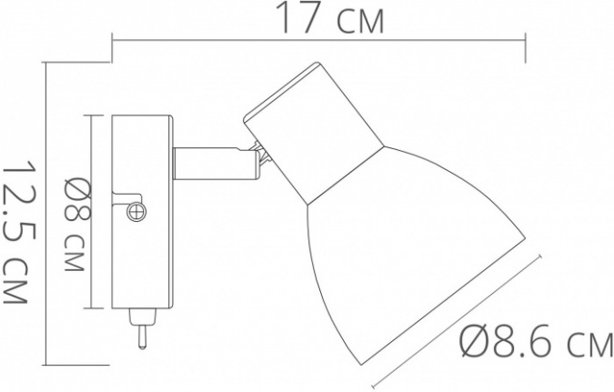 Спот Falena A3117AP-1BK фото 2