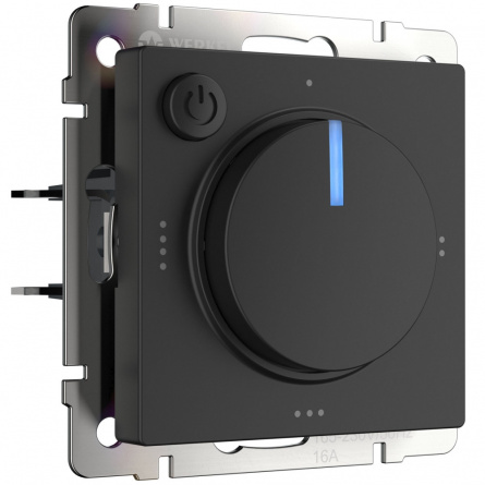 Терморегулятор Встраиваемые механизмы черные W1151108 фото 1
