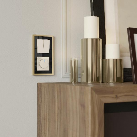 Терморегулятор Встраиваемые механизмы айвори матовые W1151162 фото 2