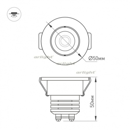 Точечный светильник LTM 020755 фото 3