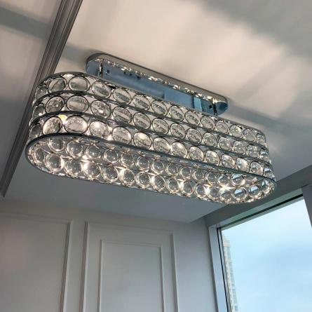 Люстра Cloyd VALENT C6 / L100 см - хром (арт.10540) фото 2