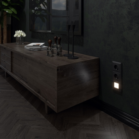 Подсветка для лестниц и ступеней Встраиваемые механизмы черные W1154308 фото 2