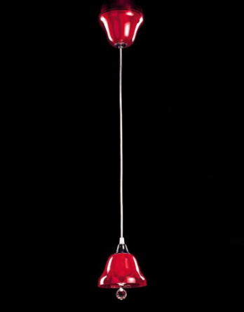 Подвесной светильник Beby La Femme 7700B07 (7700/1 s red) Chrome Red Sensuelle Swarovski Almond фото 1