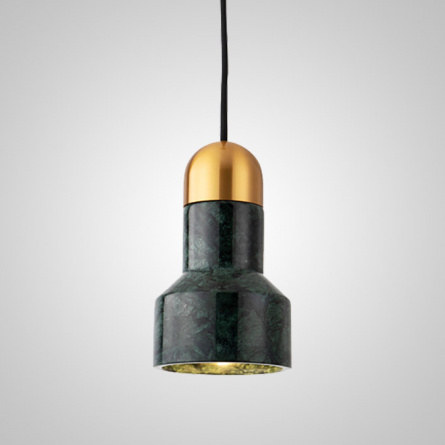 Подвесной светильник JAZZ STONE green brass фото 1