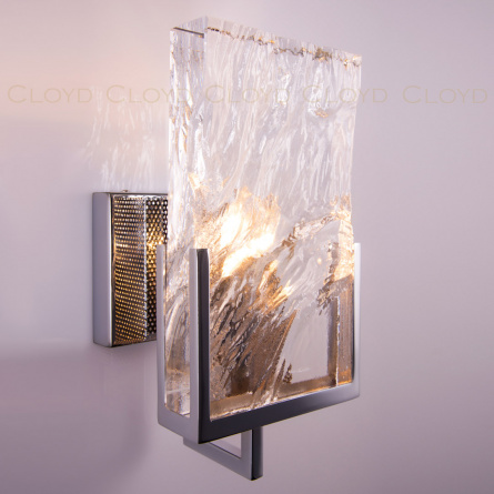 Бра Cloyd MINERAL W1 / выс. 30 см - хрусталь - хром (арт.20152) фото 4