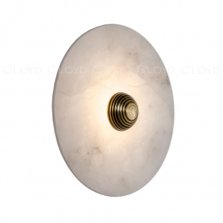 Бра Cloyd AXIOM-A W1 / Ø30 см - алебастр - латунь (арт.20332) фото 1