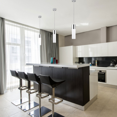 Подвесной светильник Double Topper 50135/1 LED хром / белый фото 2