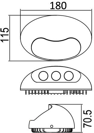 Архитектурная подсветка SIDNEY LED W1860 Gr фото 3