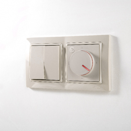 Терморегулятор Встраиваемые механизмы слоновая кость W1151103 фото 2