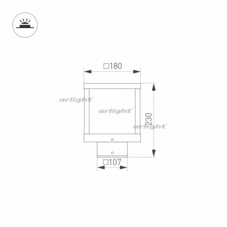 Наземный светильник CUB 021810 фото 3