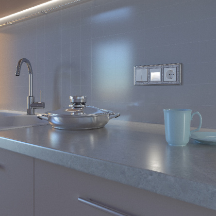 Подсветка для лестниц и ступеней Встраиваемые механизмы белые W1154201 фото 3