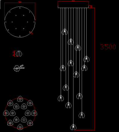 Люстра Bocci 14.14 Random фото 10
