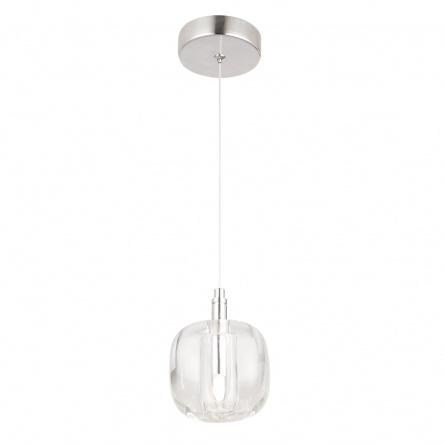 Светильник подвесной Crystal Lux BOX SP1 CHROME/TRANSPARENT фото 2