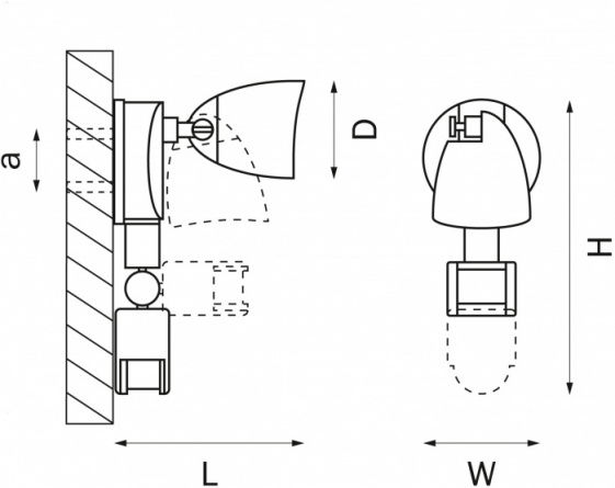 Настенный светильник уличный Diva 374337 фото 2
