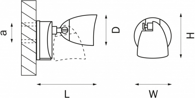 Настенный светильник уличный Diva 374137 фото 2