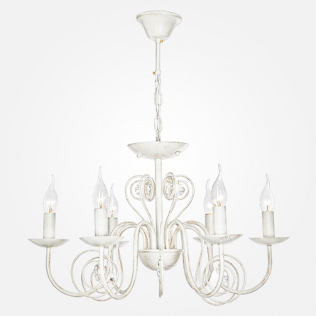 Подвесная люстра Tomas 60018/6 белый с золотом фото 1