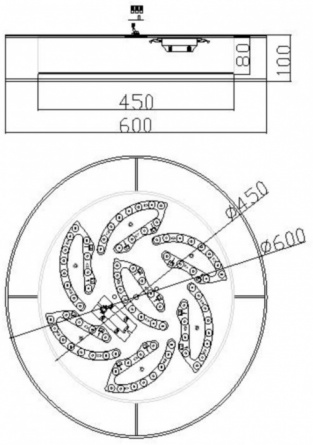 Потолочный светильник Zoticus FR6005CL-L48G фото 3