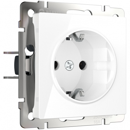 Розетка Встраиваемые механизмы белые W1171301 фото 1