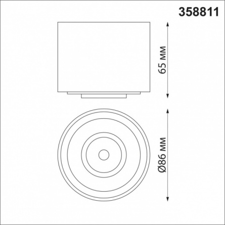 Точечный светильник Gesso 358811 фото 3