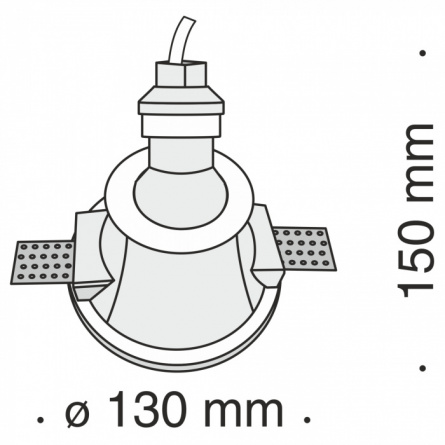 Точечный светильник Gyps Modern DL002-1-01-W фото 2