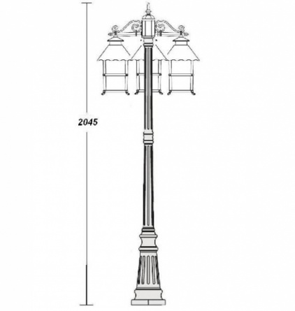 Наземный фонарь  81409В Gb фото 2