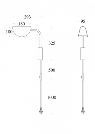 Бра Mollis MOD126WL-01B фото 3